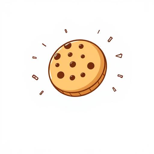 A graphical representation of a cookie, symbolizing digital data storage