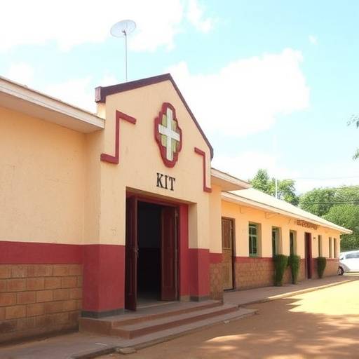 Exterior view of St. Kizito Primary School in Kampala, Uganda.